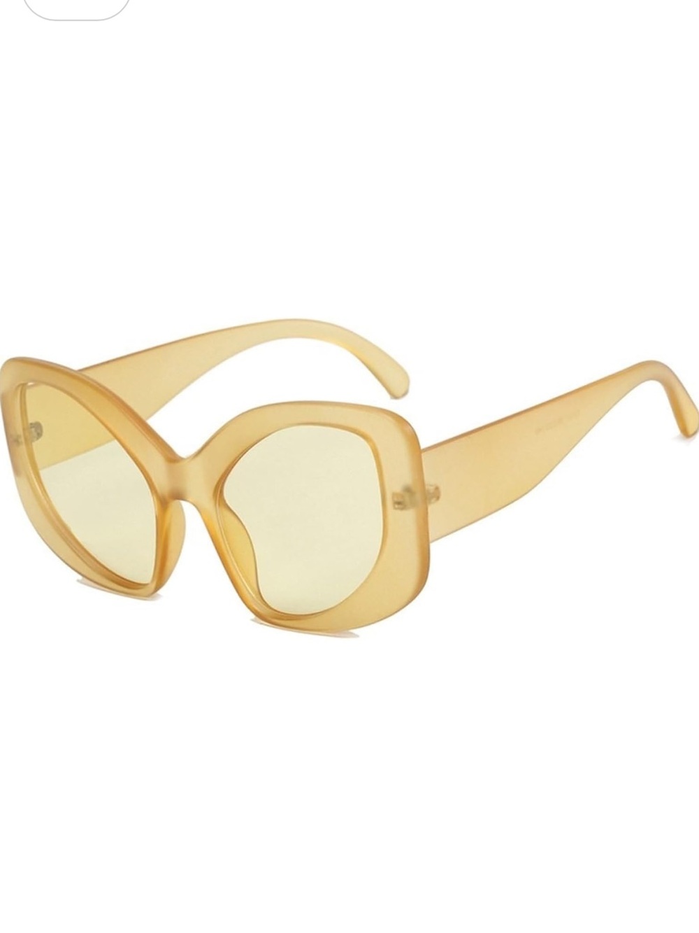 Women's Oversized Cat-Eye Sunglasses in Honey Amber